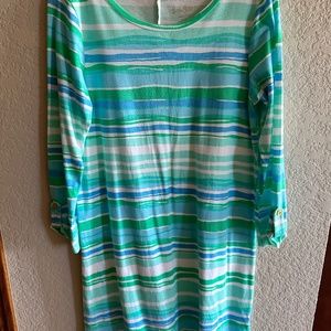 Lilly Pulitzer Cotton Striped Casual Dress/Cover Up